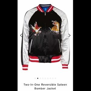 Topshop Reversible Bomber Jacket